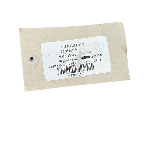 Sundance Monogram Knitted Pouch “G” Hand Knit Embroidered Lined NWT - Picture 4 of 8